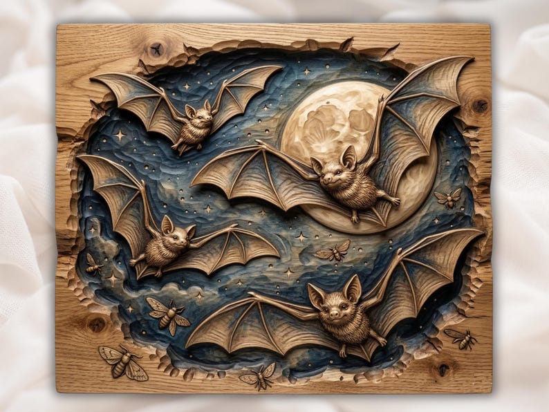 Bats Moon STL