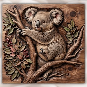Koala Bear STL view 1