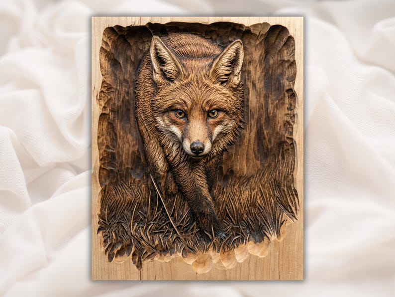 Fox 3D Relief STL