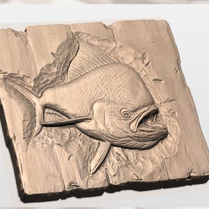 Mahi Mahi Relief STL view 3