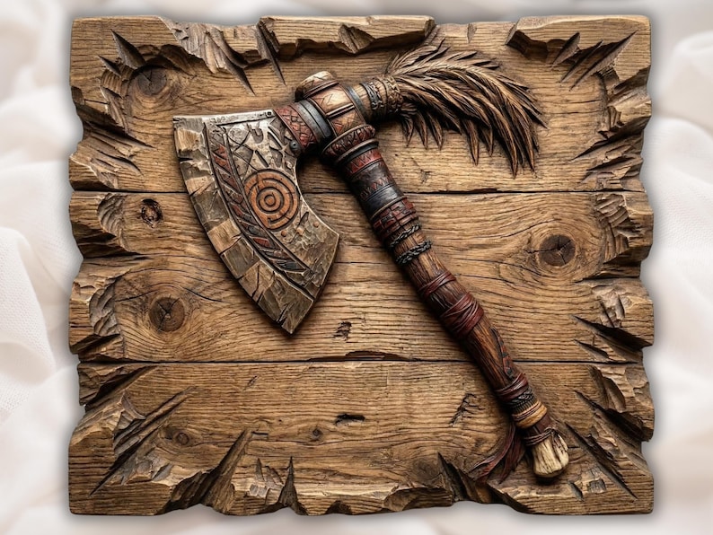 Tribal Tomahawk Axe STL