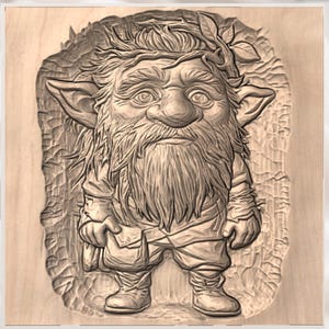 Fantasy Gnome STL File view 2