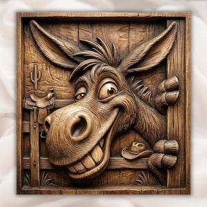 Funny Donkey STL File view 1
