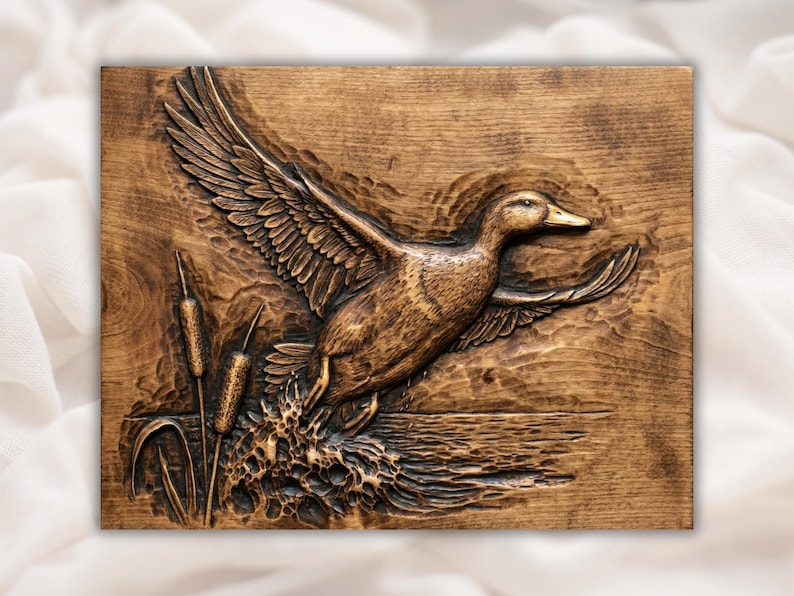 Flying Duck 3D Relief STL