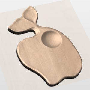 Whale Tail Cutting Board STL for CNC Router view 2