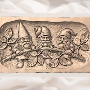 3 Gnomes 3D Relief STL view 3