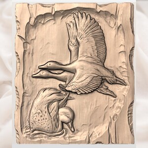 Flying Geese & Duck Relief STL view 3