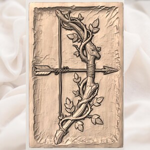 Woodland Deer Cross STL view 3