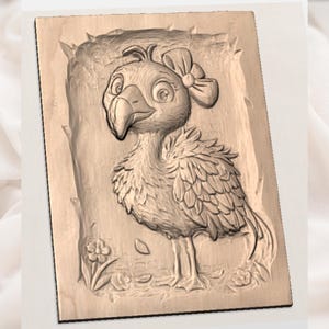 Cute Flamingo STL view 2