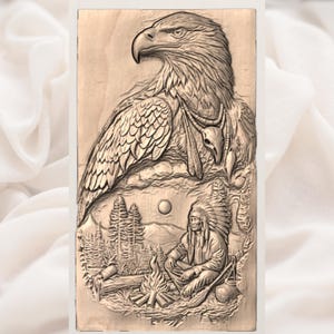 Bald Eagle Native American STL view 3