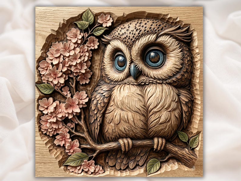 Owl Blossom STL