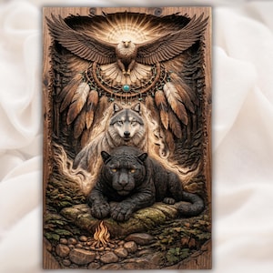 Wolf Panther Eagle STL view 1