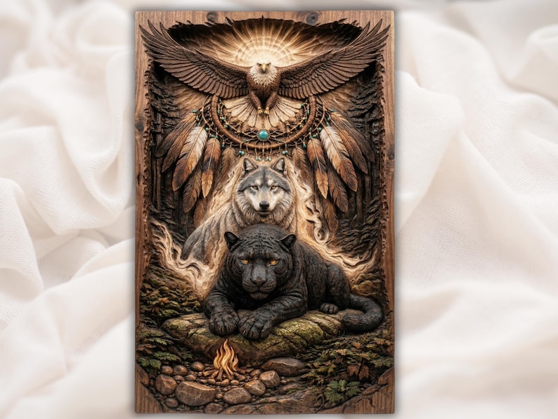 Wolf Panther Eagle STL
