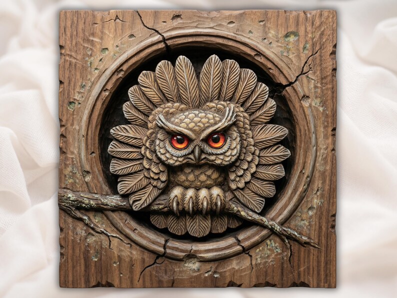 Owl Relief STL