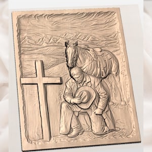 Cowboy Prayer Relief view 2
