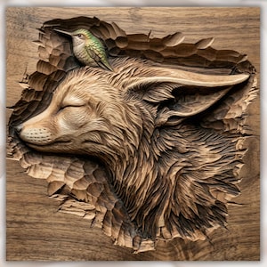 Fennec Fox STL view 1