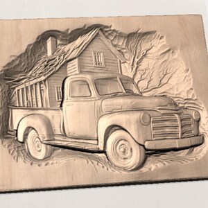 Rusty Truck STL view 3
