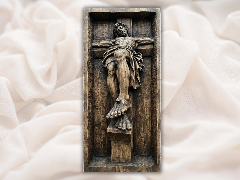 Jesus Crucifix 3D Relief STL