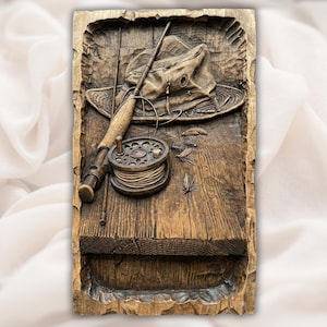 Fly Fishing Relief STL view 1