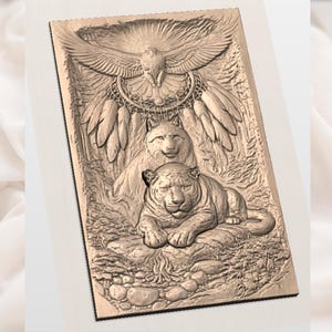 Wolf Panther Eagle STL view 2