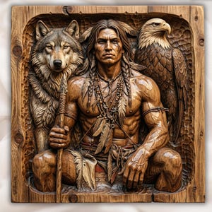 Warrior Relief STL view 1