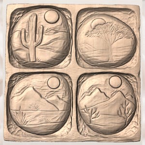 Desert Landscape STL view 3