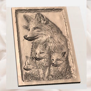 Fox Family Relief STL view 3
