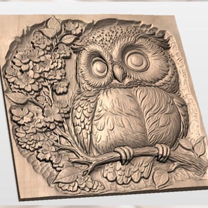Owl Blossom STL view 2