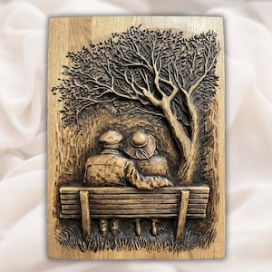 Romantic Couple 3D STL File view 1
