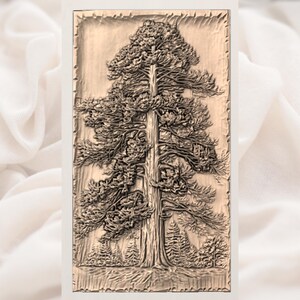Towering Forest Tree STL view 3