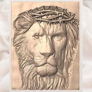 Lion of Judah Jesus STL view 2