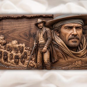 Western Cowboy Gunslinger STL view 1
