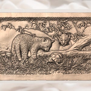 Leopard Cub Tortoise  STL view 3