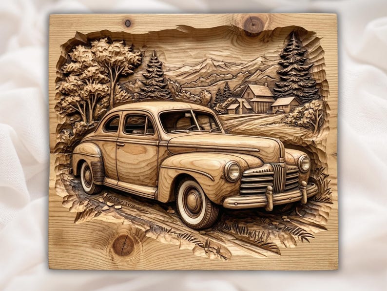 Vintage Car STL