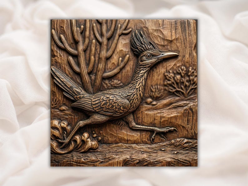 Running Roadrunner 3D Relief STL