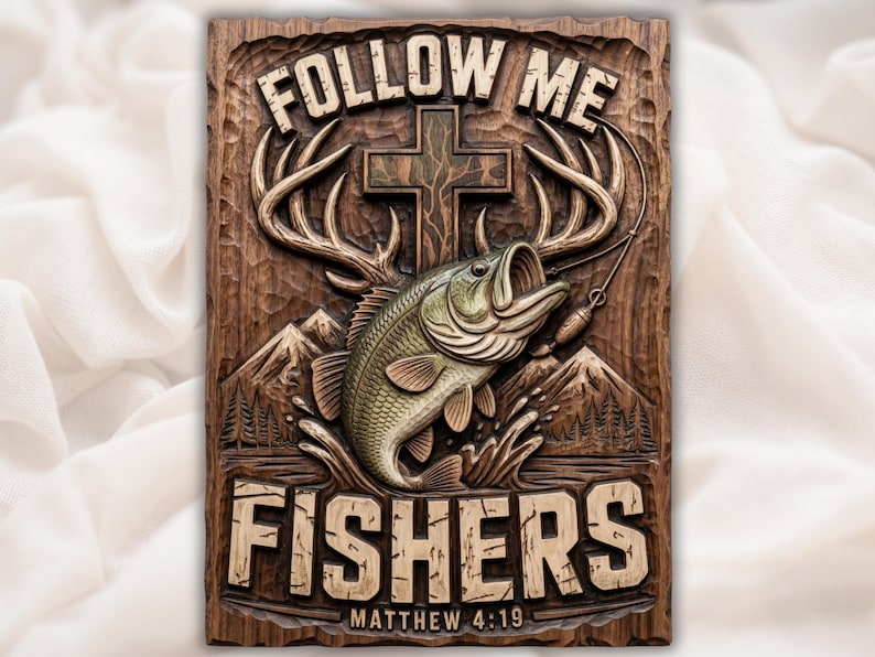 Christian Bass Fishing STL