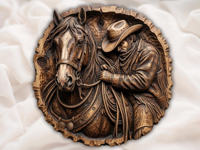 Western Cowboy Horse STL