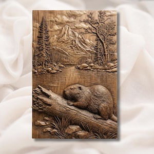 Beaver River Mountain 3D Relief STL view 1