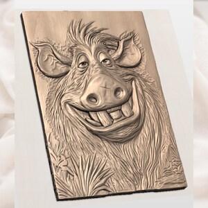 Funny Boar STL view 2