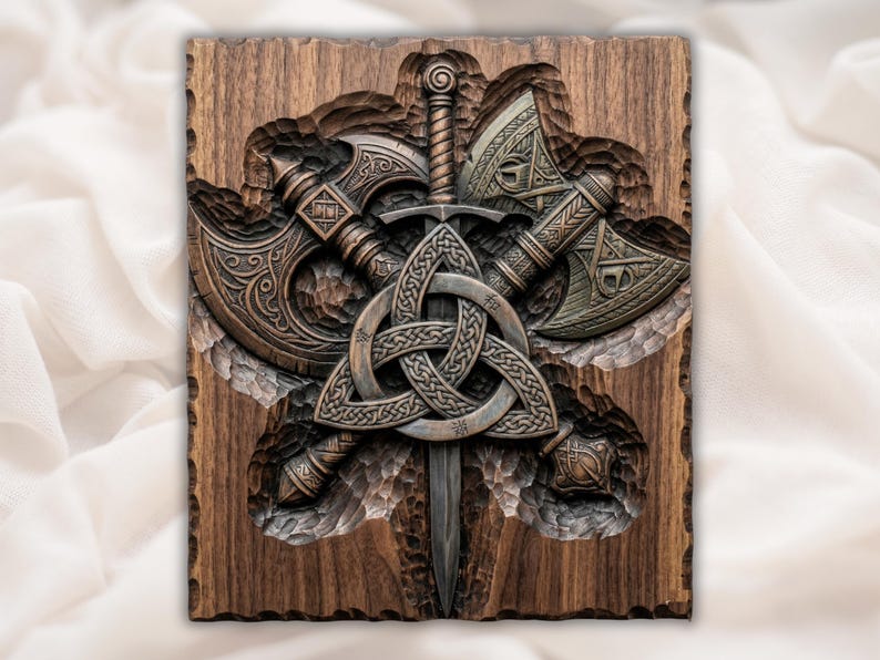Viking Triquetra Sword STL