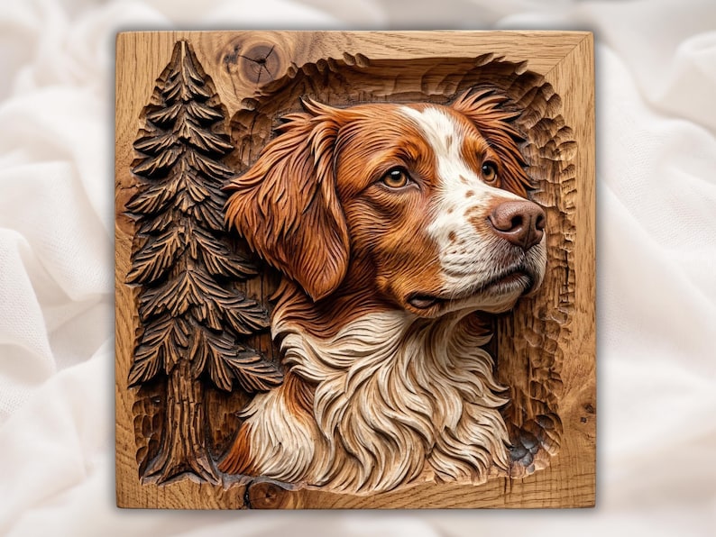 Brittany Spaniel Dog Love STL
