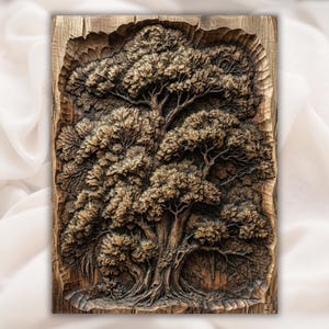 Magnolia Flower Relief STL view 1