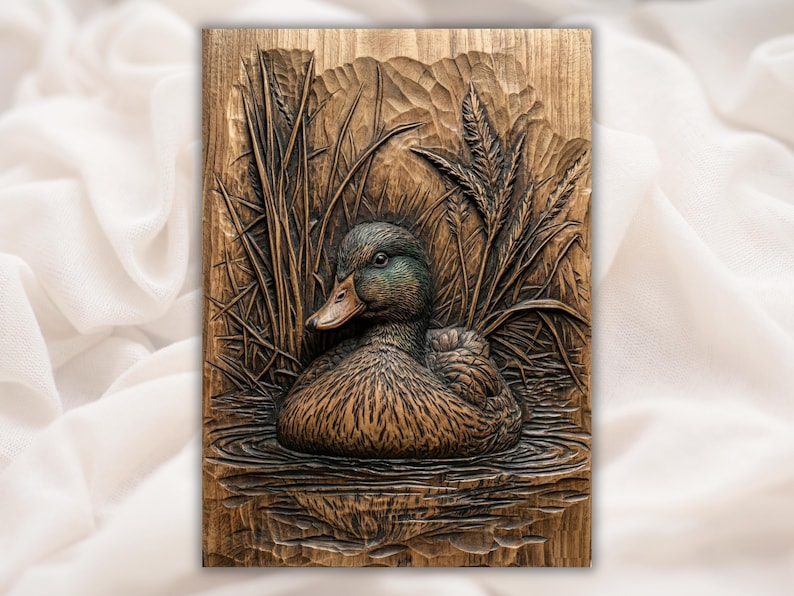 Mallard Duck 3D Relief STL File
