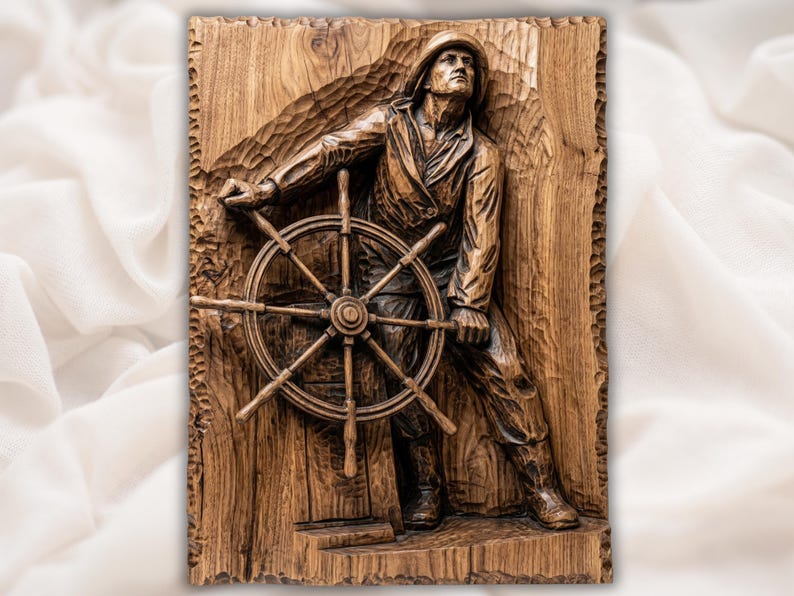Gloucester Fisherman’s Memorial “Man at the Wheel” STL
