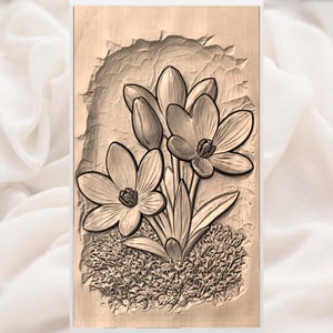 Purple Crocus Model view 2