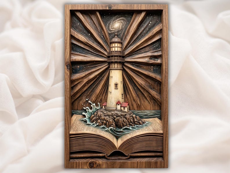Lighthouse Book STL