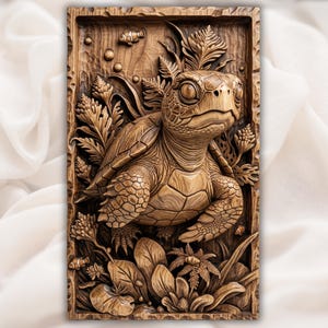 Cute Turtle STL view 1