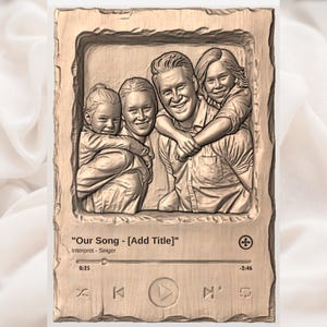 Custom 3D Bas Relief Portrait – Personalized STL File for CNC & Printing, Aspire view 4