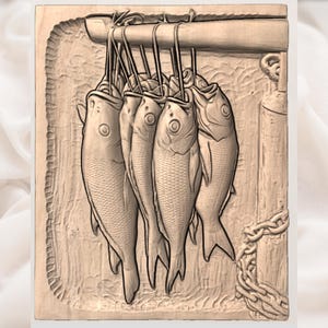 Fish Stringer STL view 2