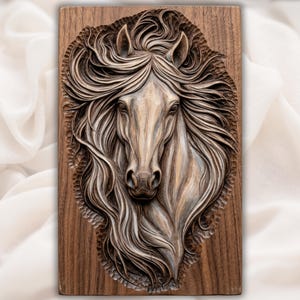 Horse Head STL view 1